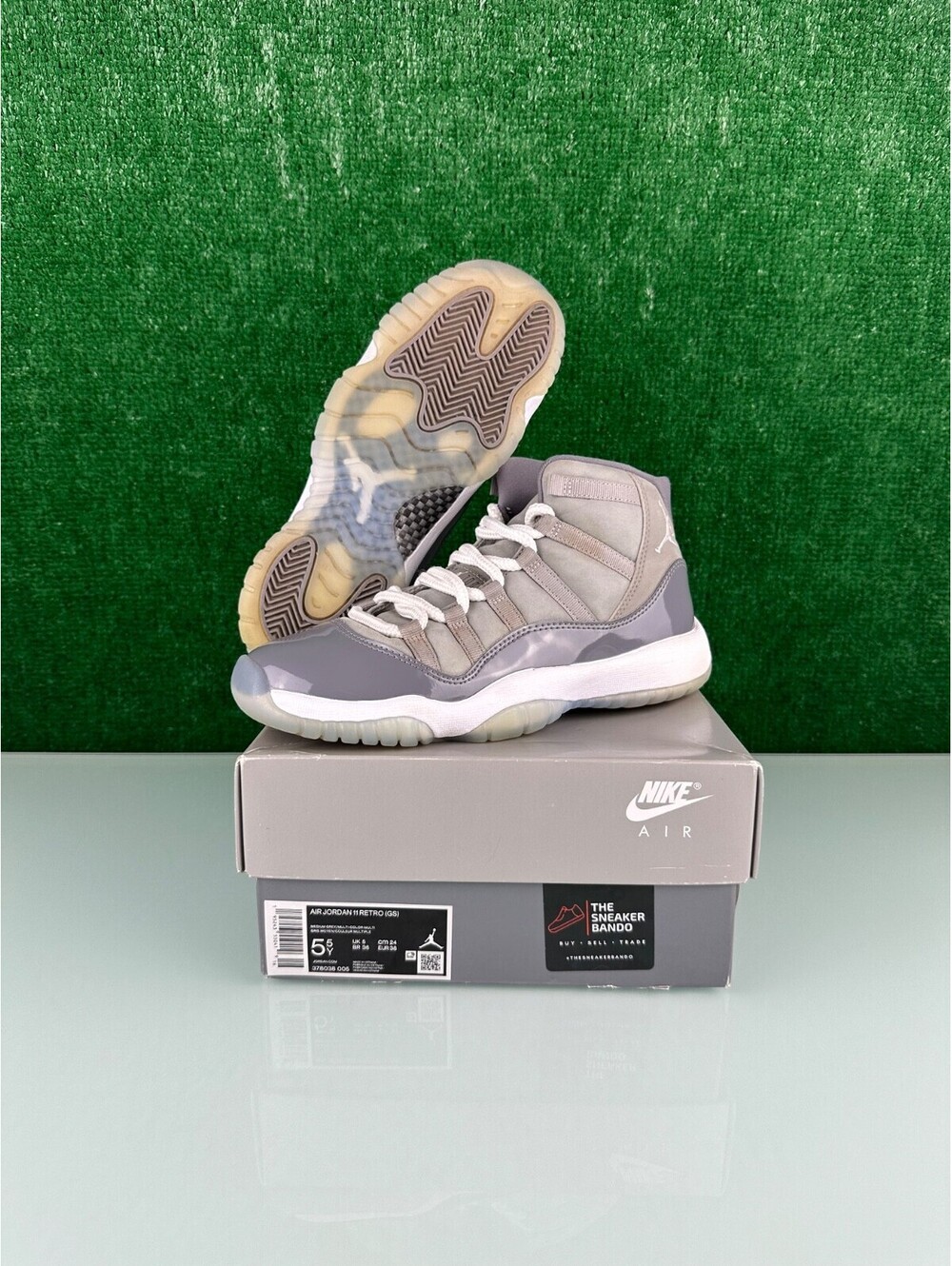 Size 5.5Y - Jordan 11 Retro High Cool Grey (GS)